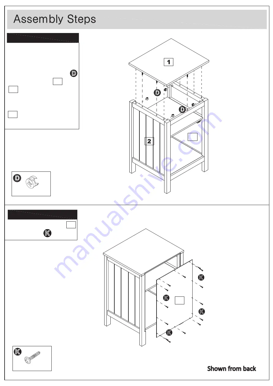 Forward Industries HM-ST008-001 Assembly Instructions Manual Download Page 10