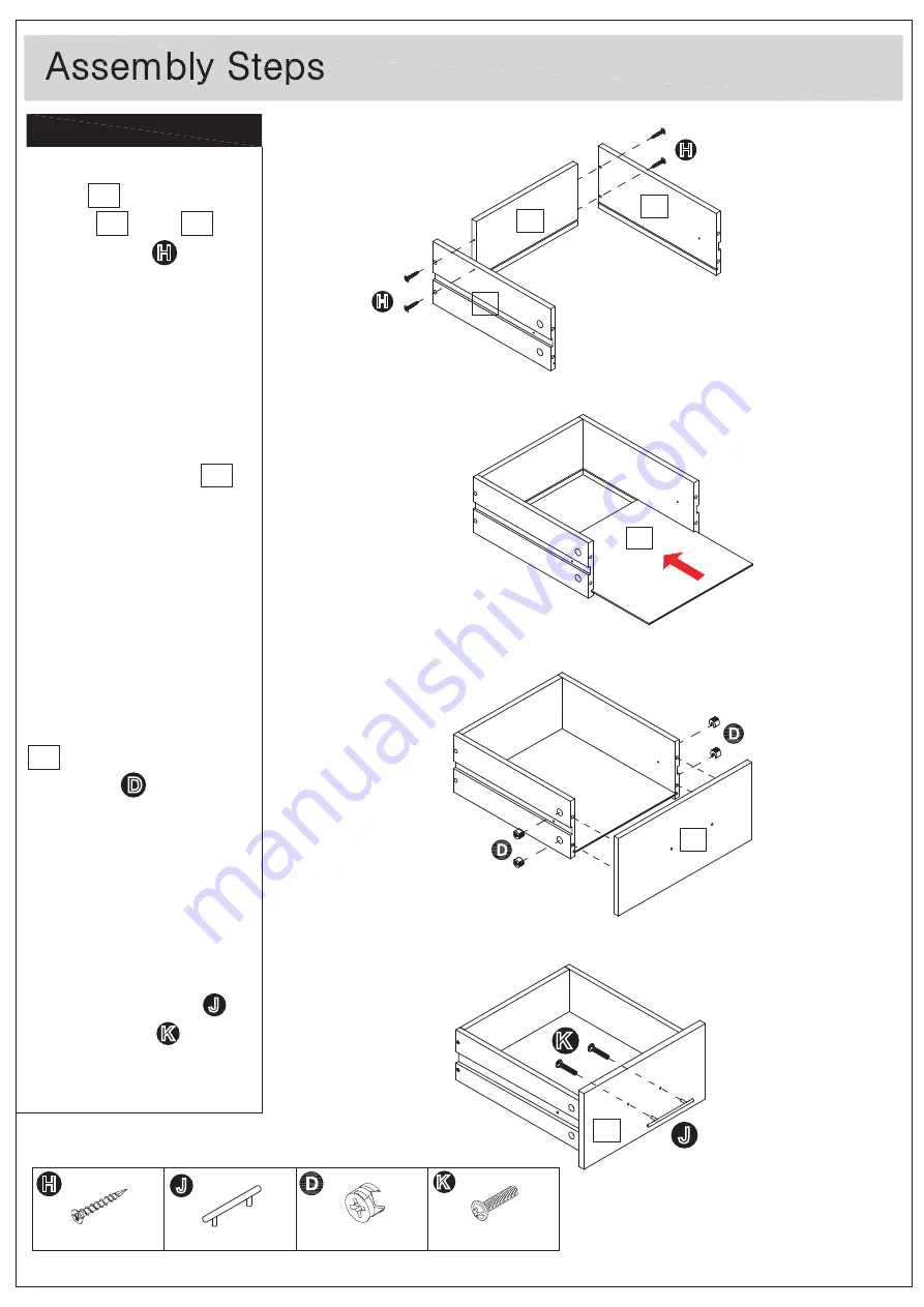 Forward Industries NIGHTSTAND HM-ST012-001 Скачать руководство пользователя страница 10