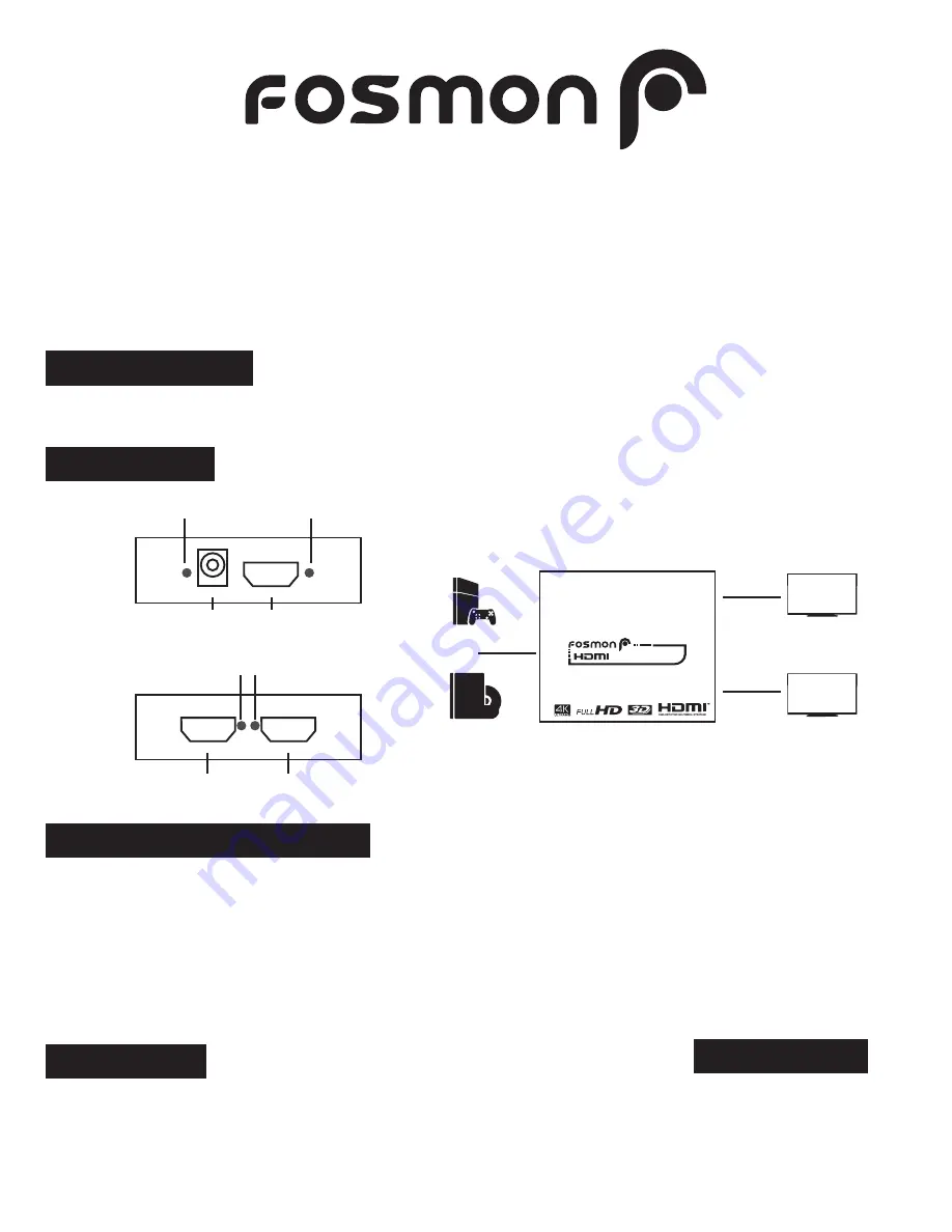 Fosmon 1x2 Splitter Скачать руководство пользователя страница 1