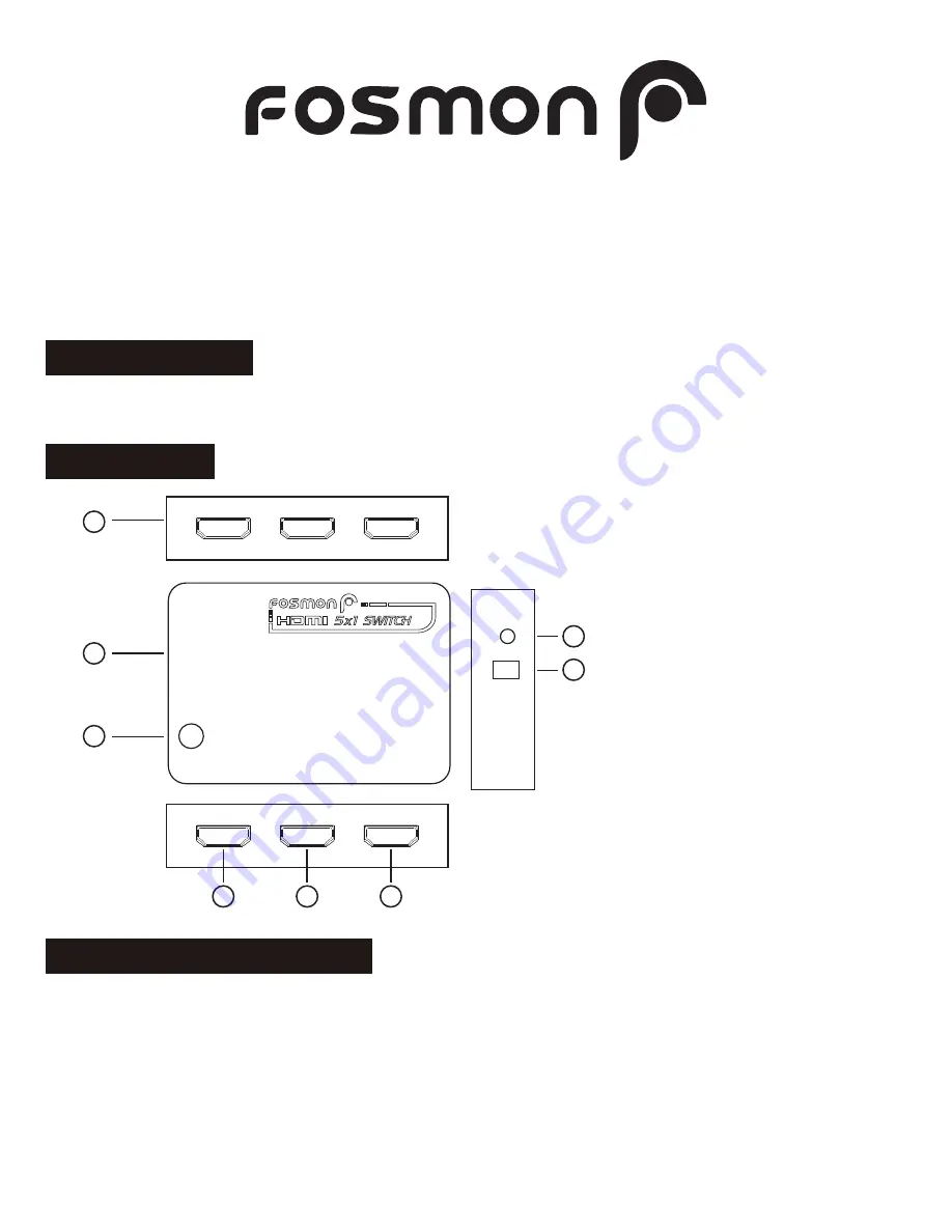 Fosmon HD8192 Quick Start Manual Download Page 1