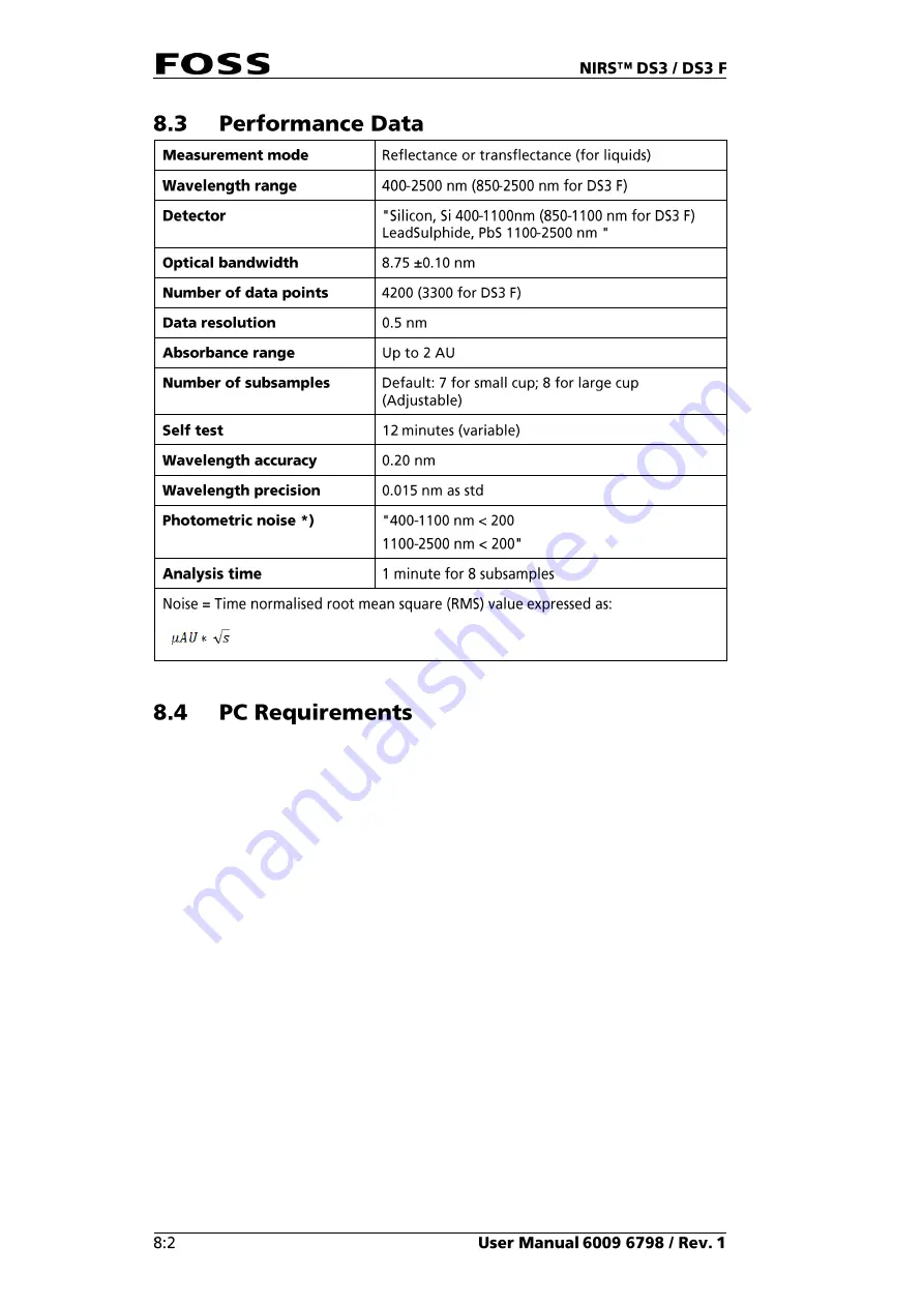 Foss NIRS DS3 User Manual Download Page 86