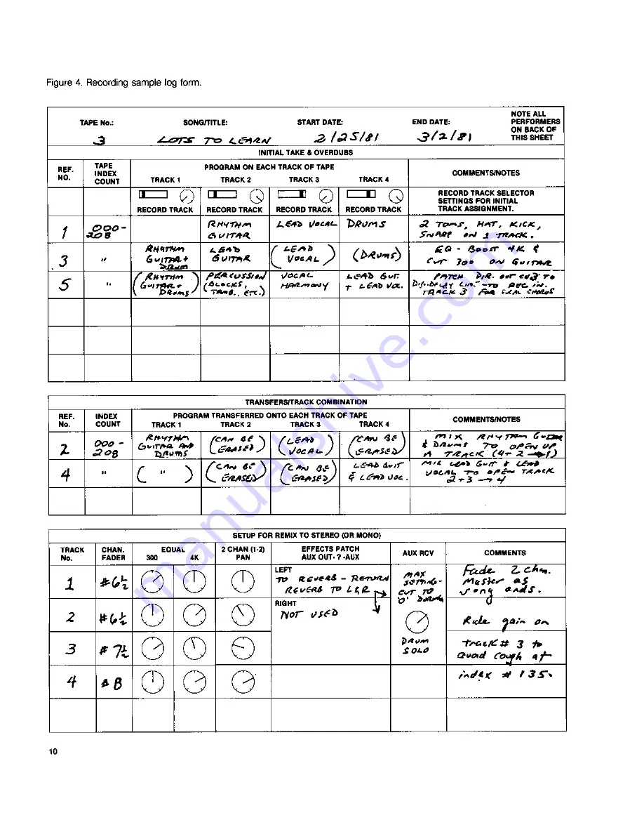 Fostex 250 Owner'S Manual Download Page 12