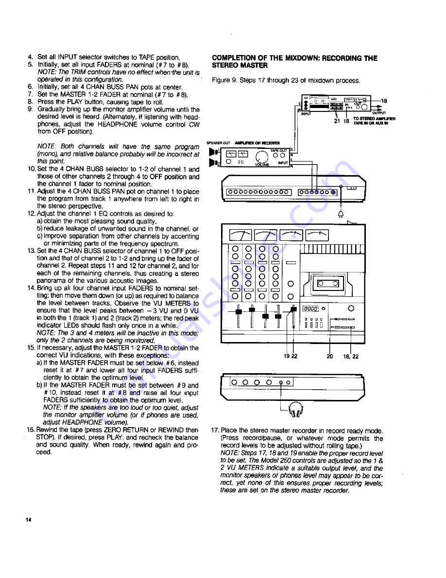 Fostex 250 Owner'S Manual Download Page 16