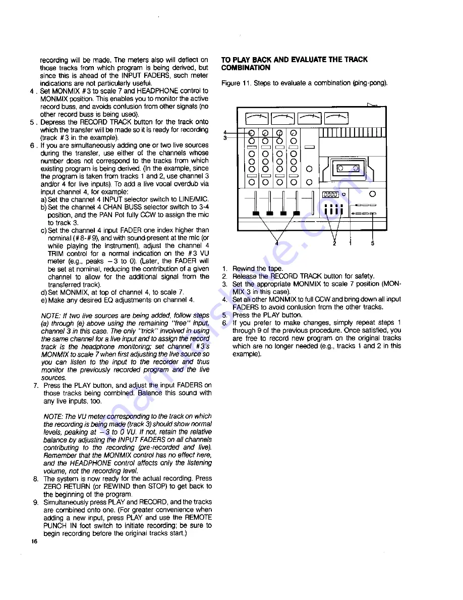 Fostex 250 Owner'S Manual Download Page 18