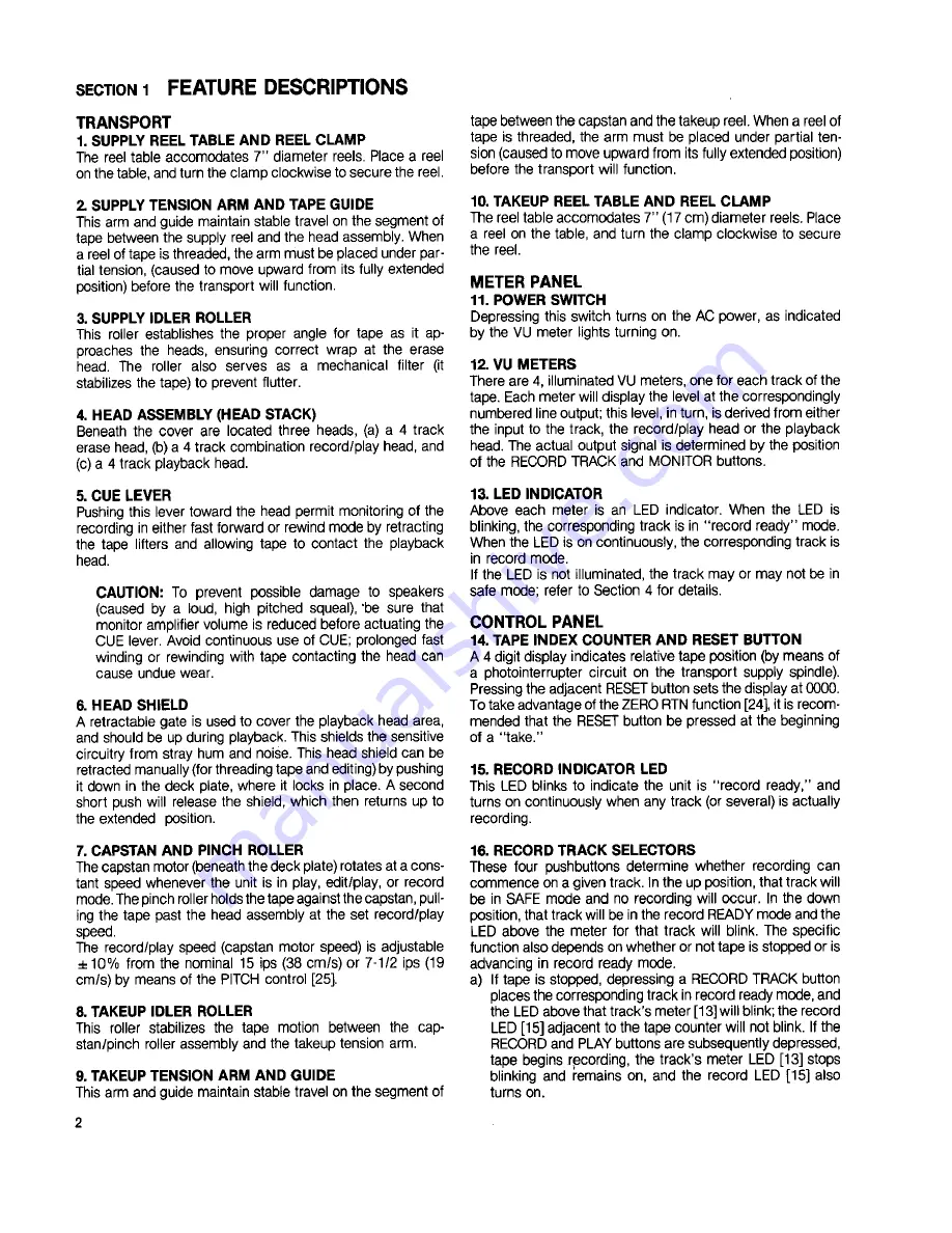 Fostex A-4 Owner'S Manual Download Page 4