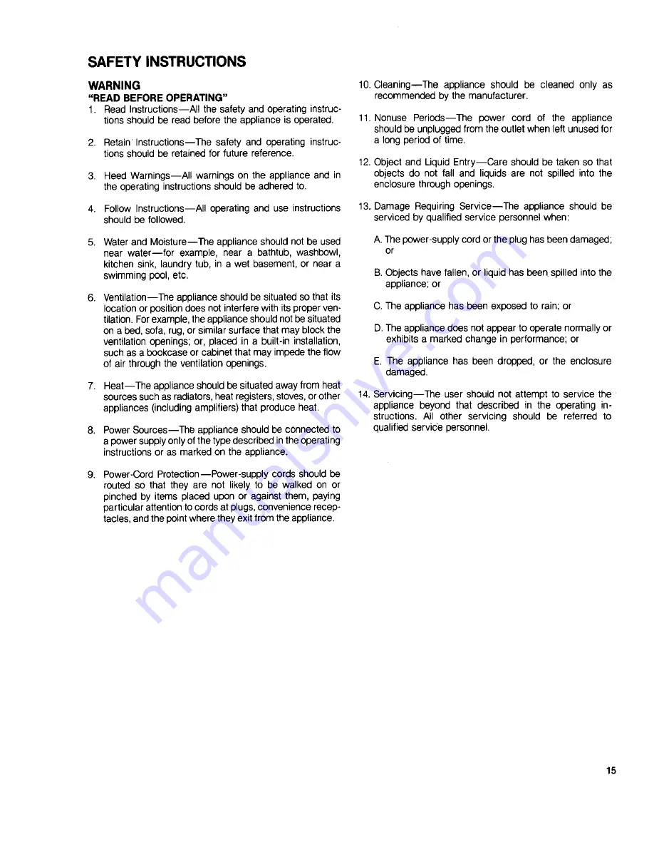 Fostex A-4 Owner'S Manual Download Page 17