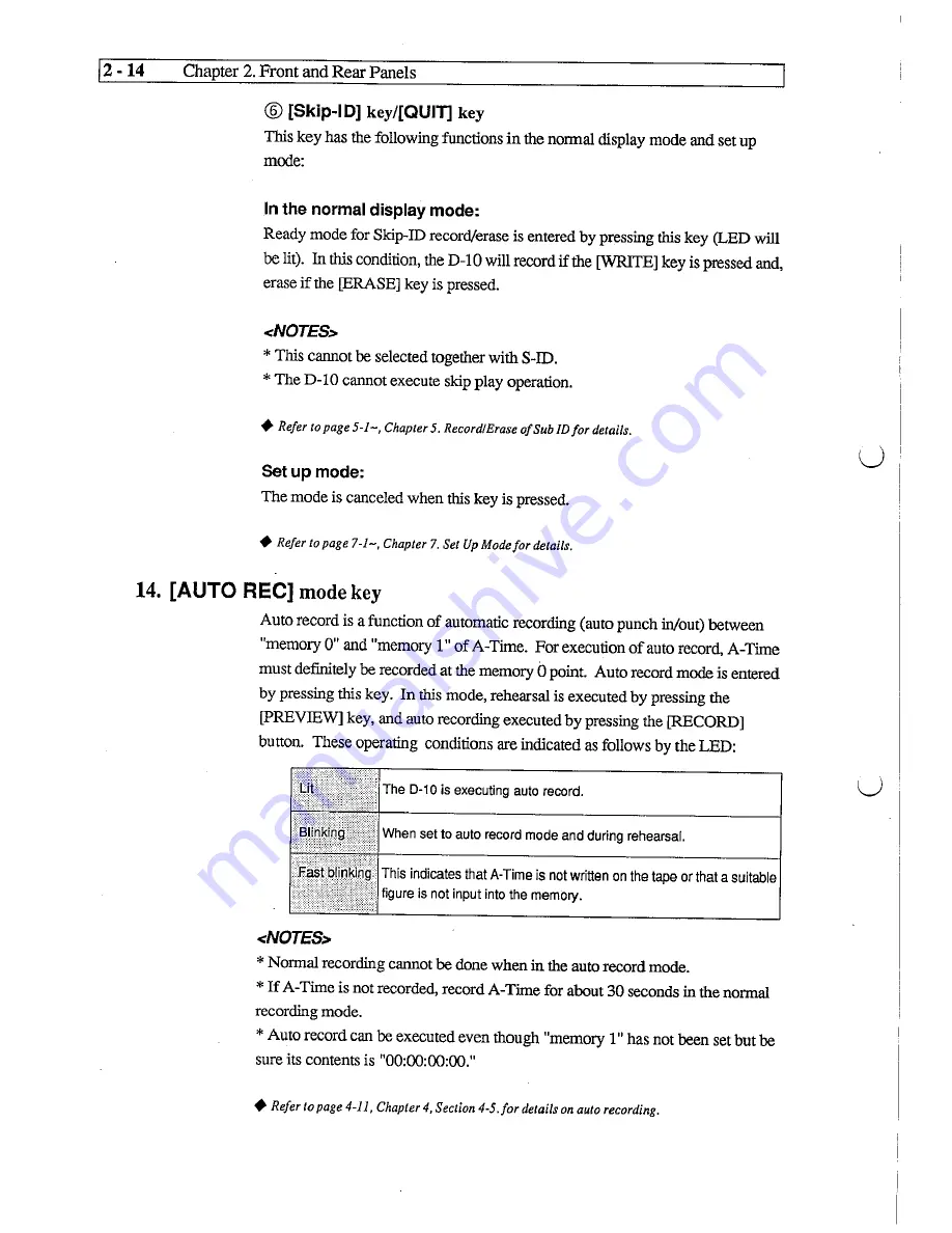 Fostex D-10 Owner'S Manual Download Page 34