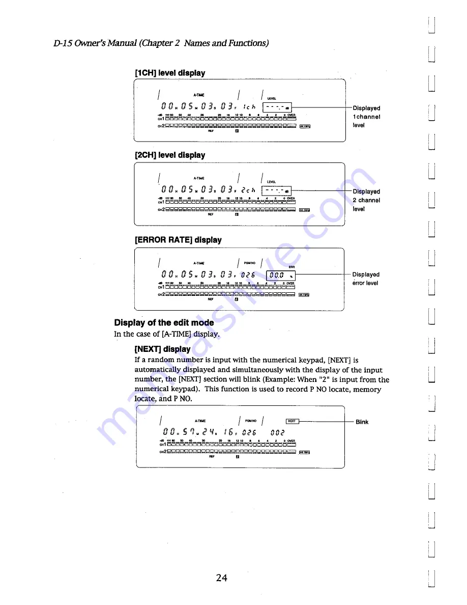 Fostex D-15 Owner'S Manual Download Page 24