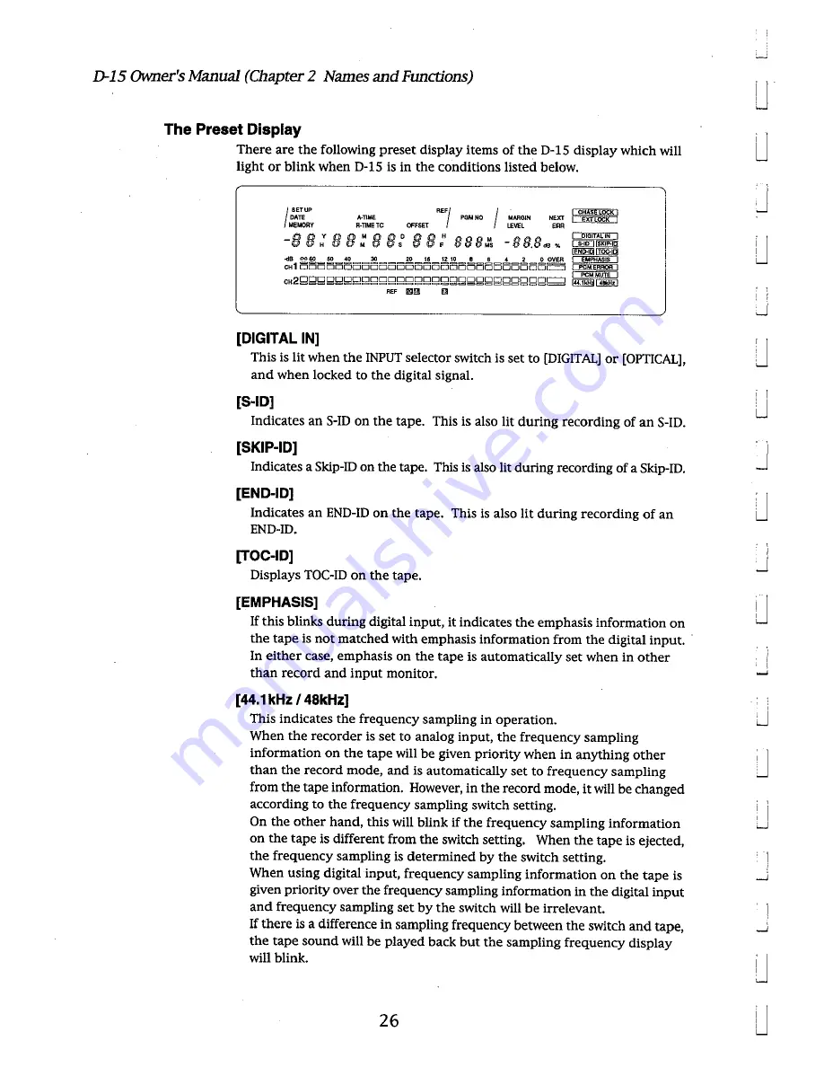 Fostex D-15 Owner'S Manual Download Page 26