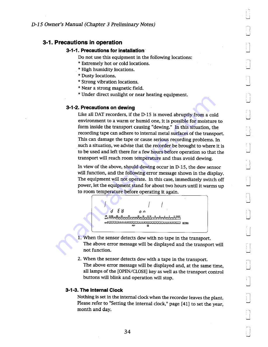 Fostex D-15 Owner'S Manual Download Page 34