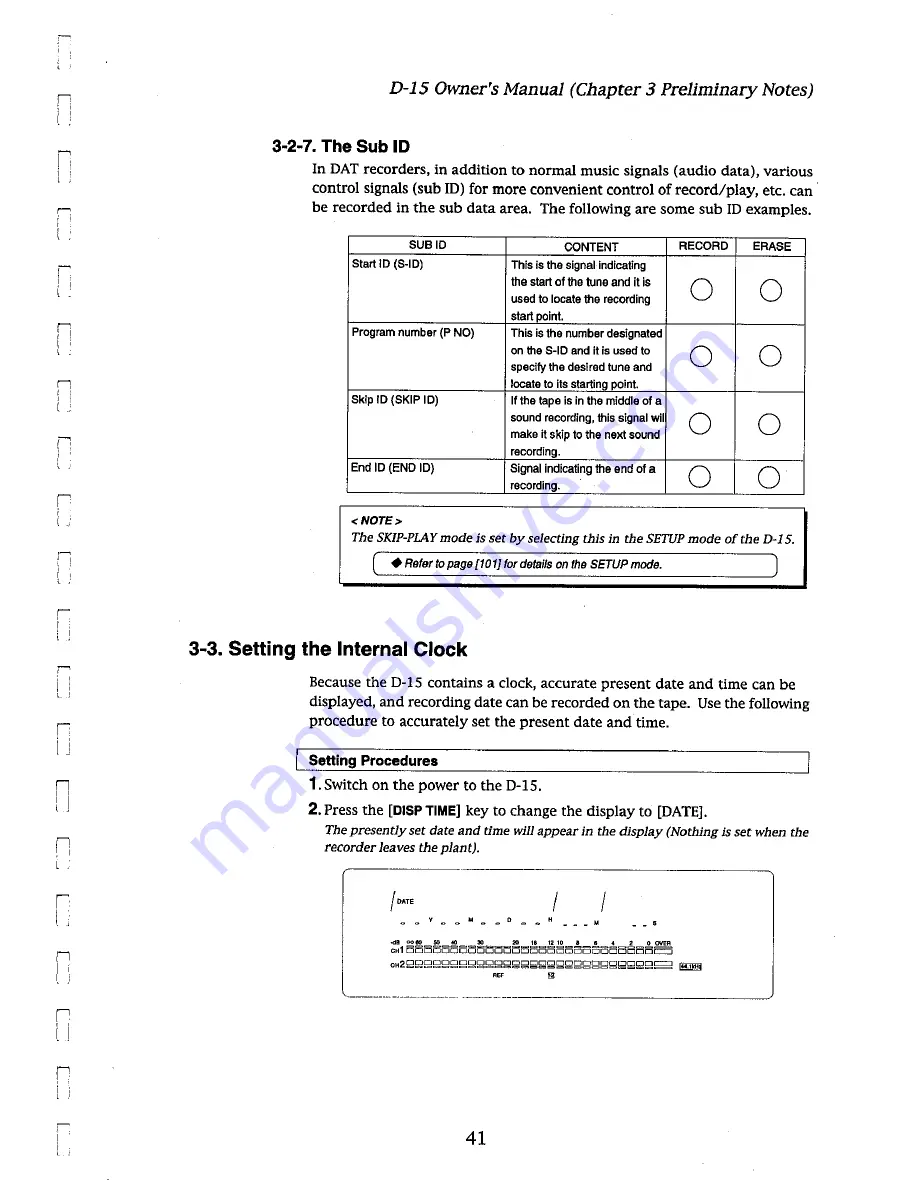 Fostex D-15 Owner'S Manual Download Page 41