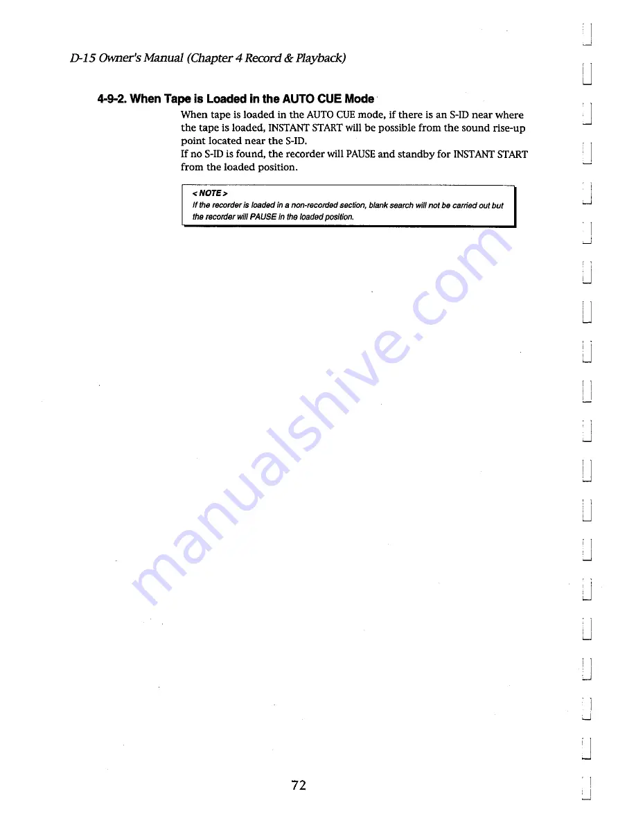 Fostex D-15 Owner'S Manual Download Page 72