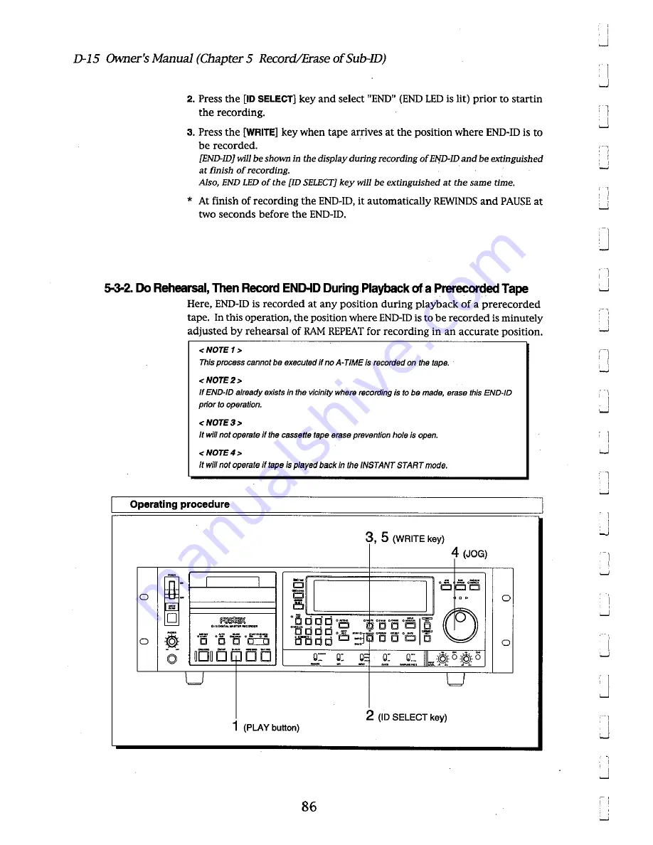 Fostex D-15 Owner'S Manual Download Page 86