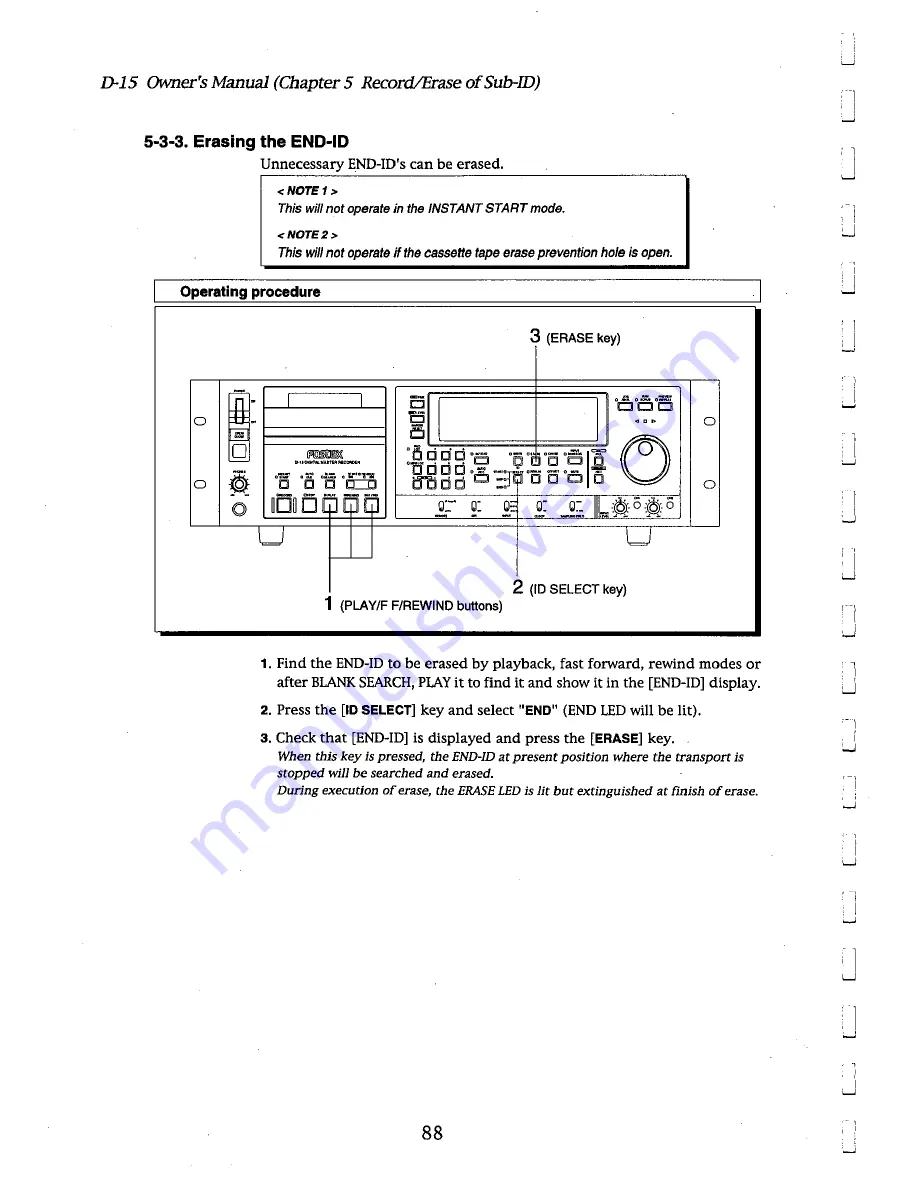 Fostex D-15 Owner'S Manual Download Page 88