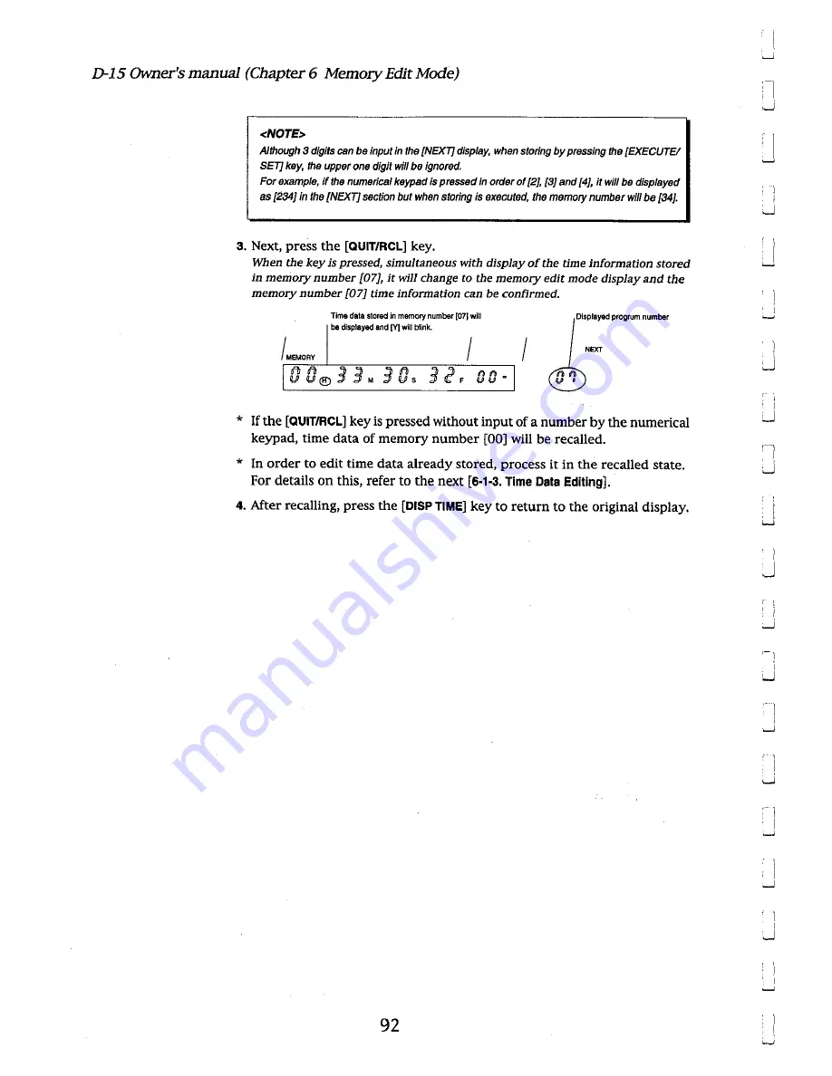 Fostex D-15 Owner'S Manual Download Page 92