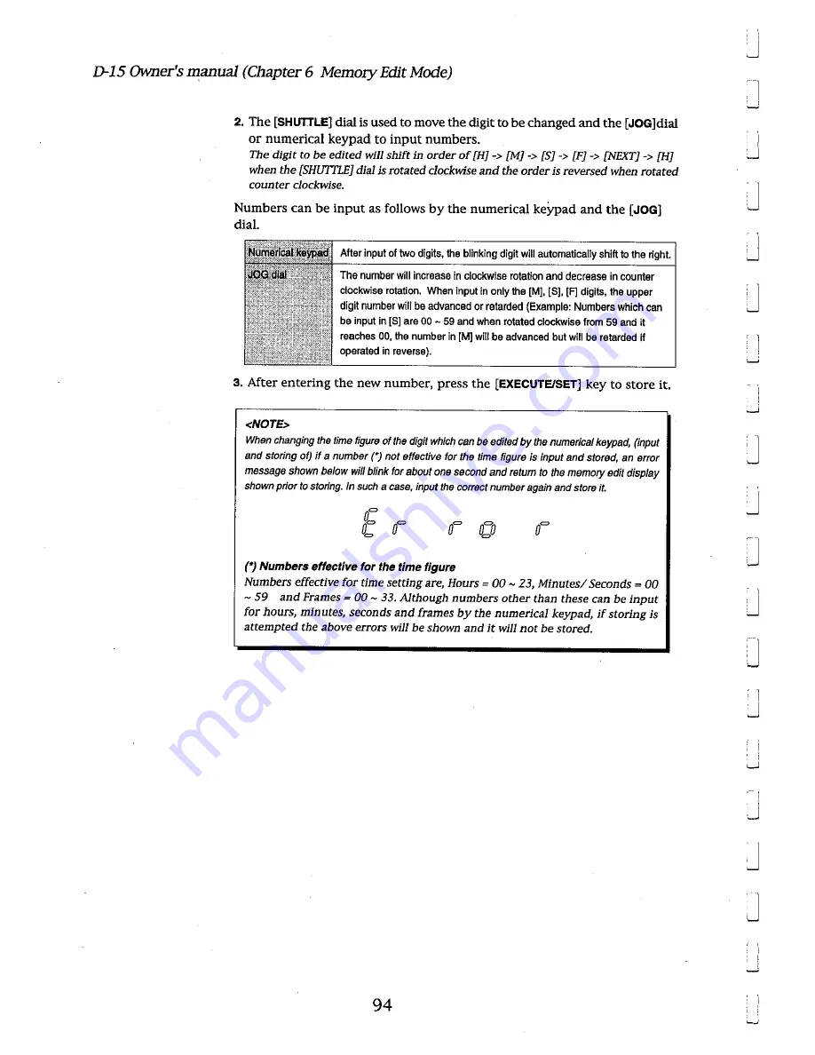 Fostex D-15 Owner'S Manual Download Page 94