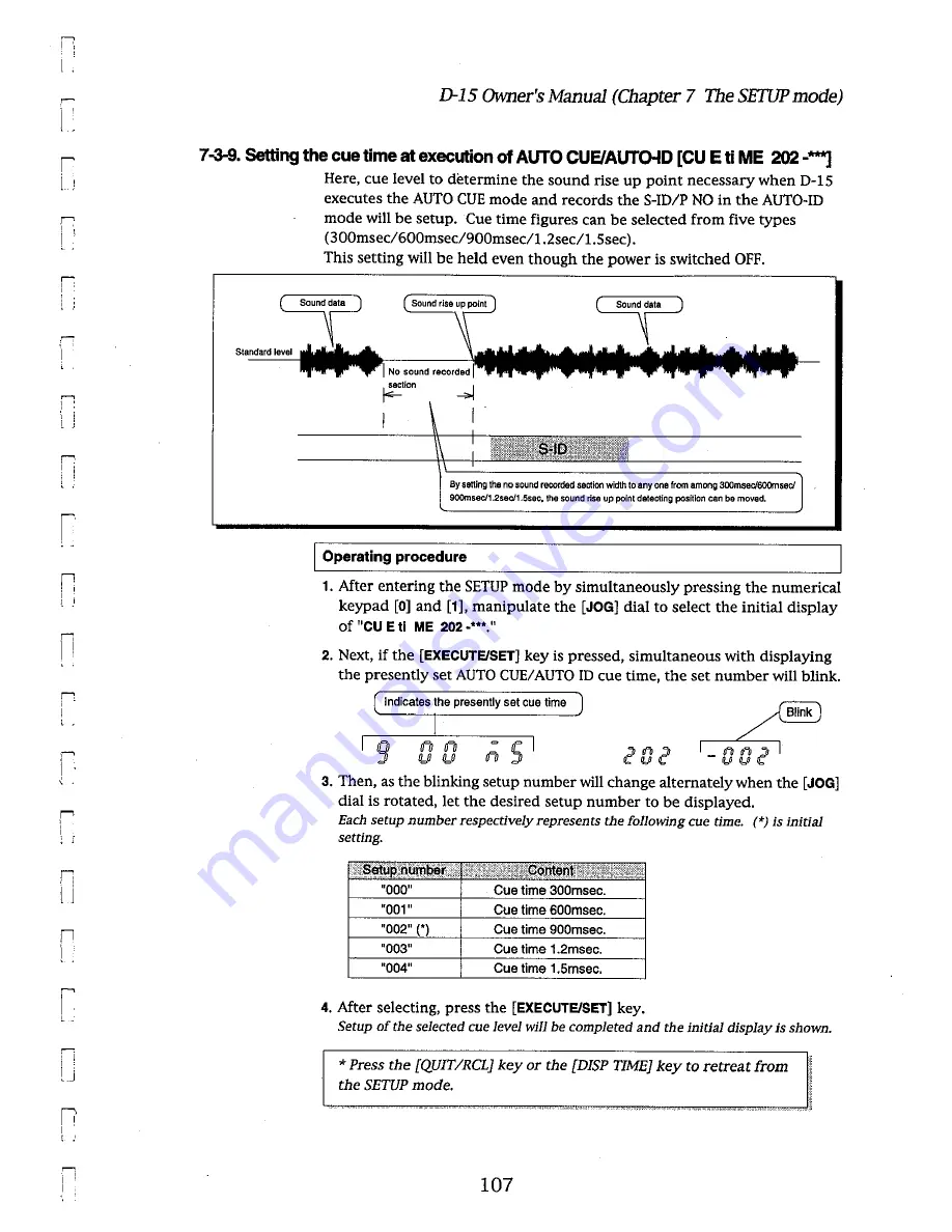 Fostex D-15 Скачать руководство пользователя страница 107