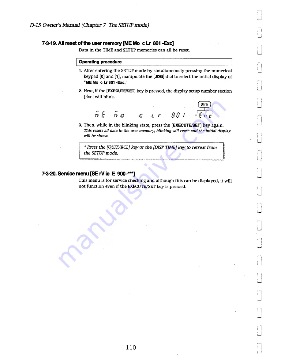 Fostex D-15 Owner'S Manual Download Page 110