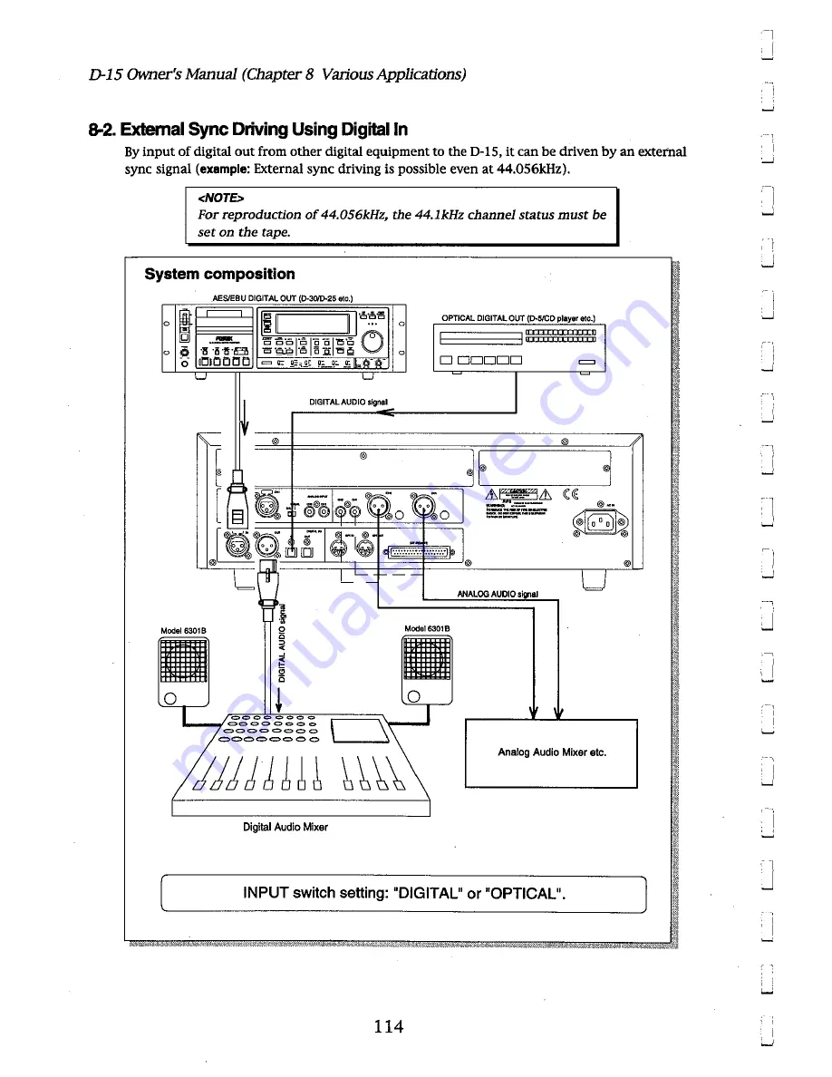 Fostex D-15 Owner'S Manual Download Page 114