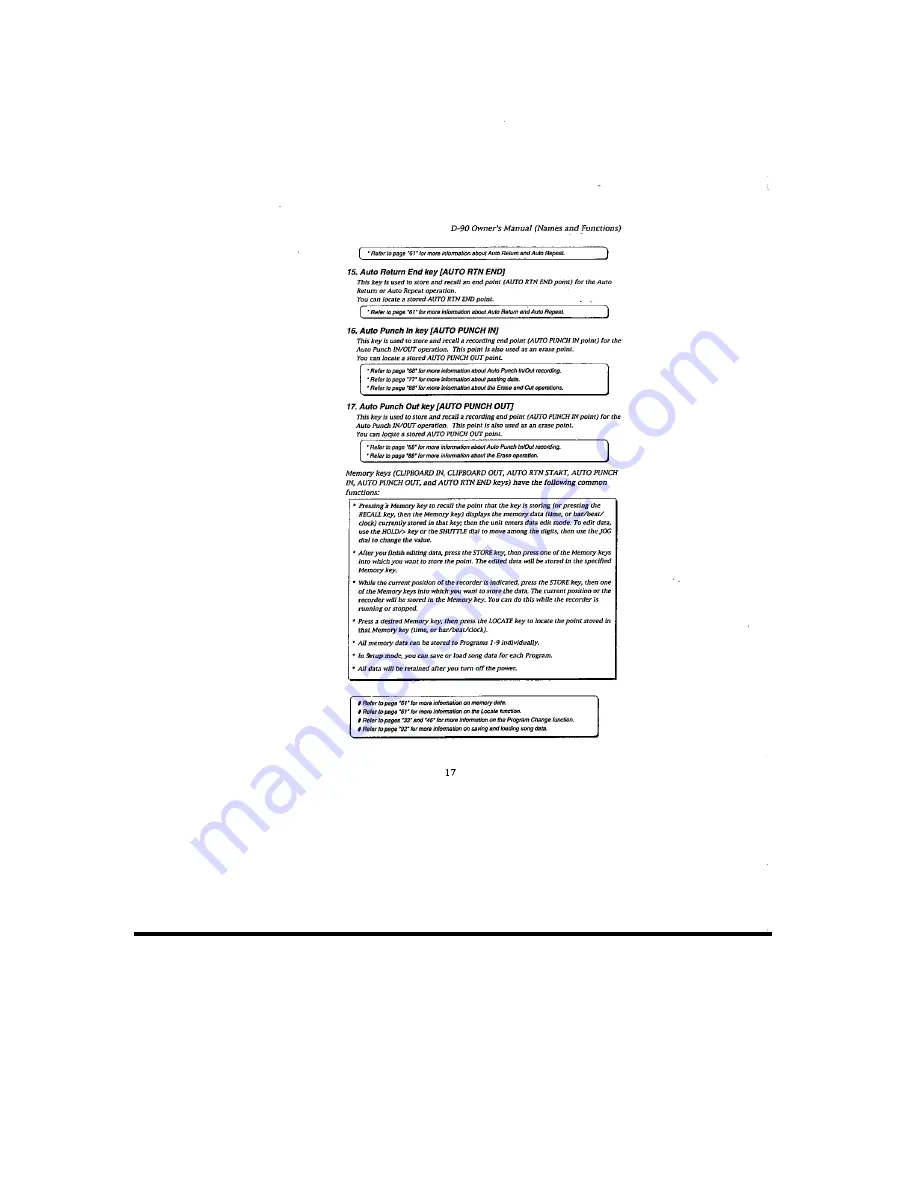 Fostex D-90 Owner'S Manual Download Page 17