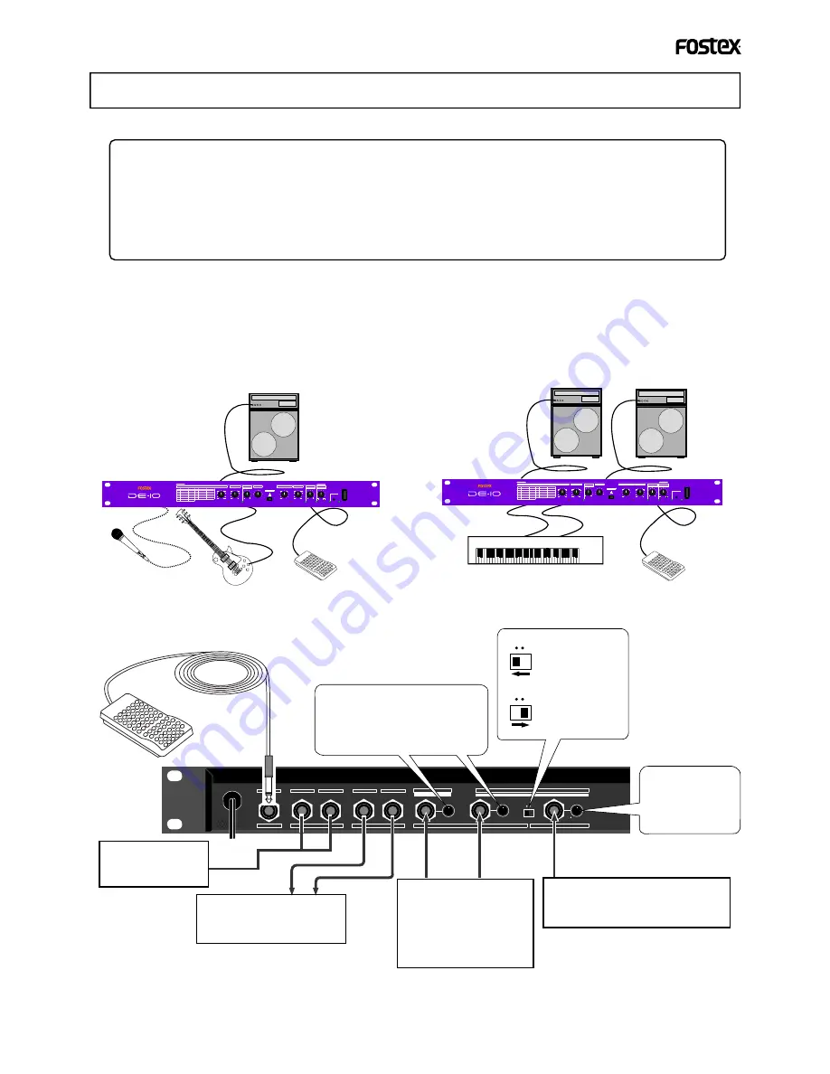 Fostex DE-10 Скачать руководство пользователя страница 19