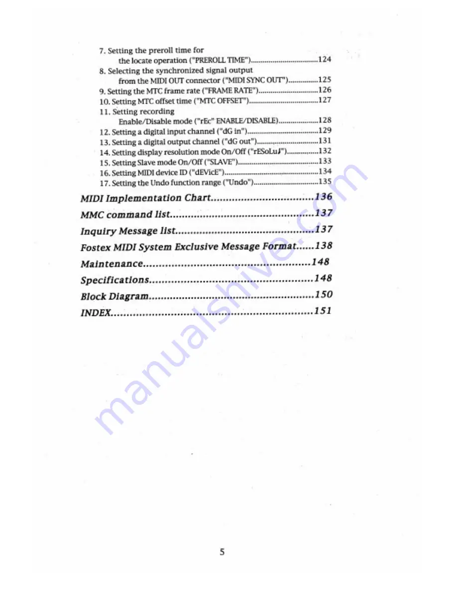 Fostex DMT-8VL Owner'S Manual Download Page 5