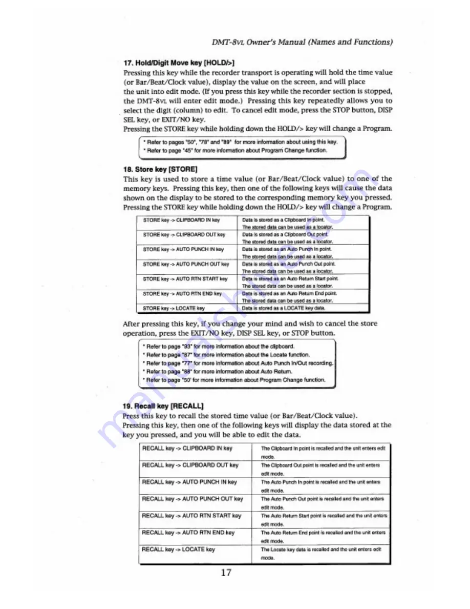 Fostex DMT-8VL Owner'S Manual Download Page 17