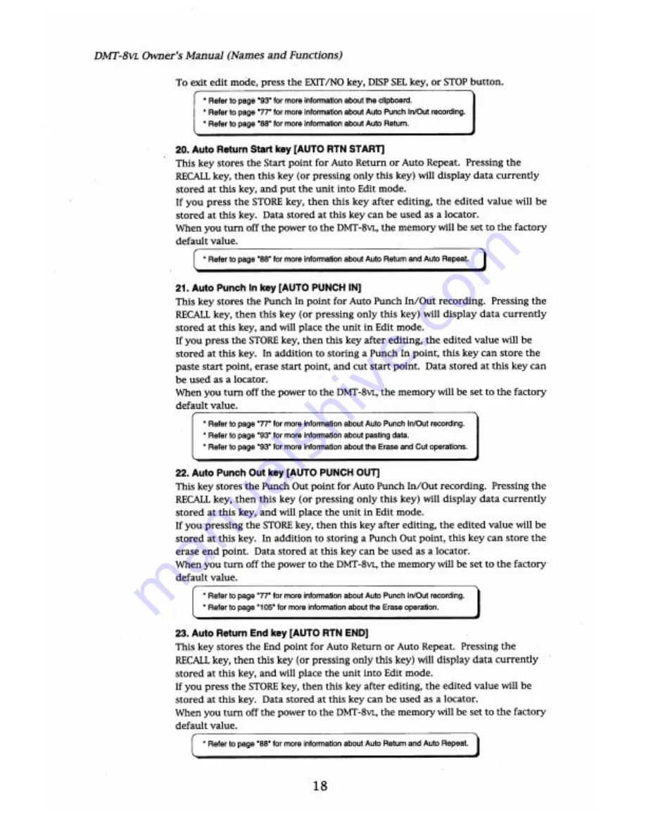 Fostex DMT-8VL Owner'S Manual Download Page 18