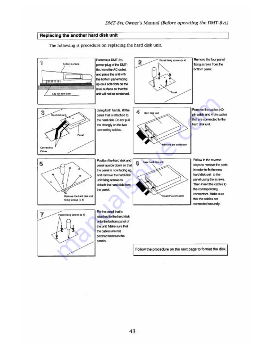 Fostex DMT-8VL Owner'S Manual Download Page 43