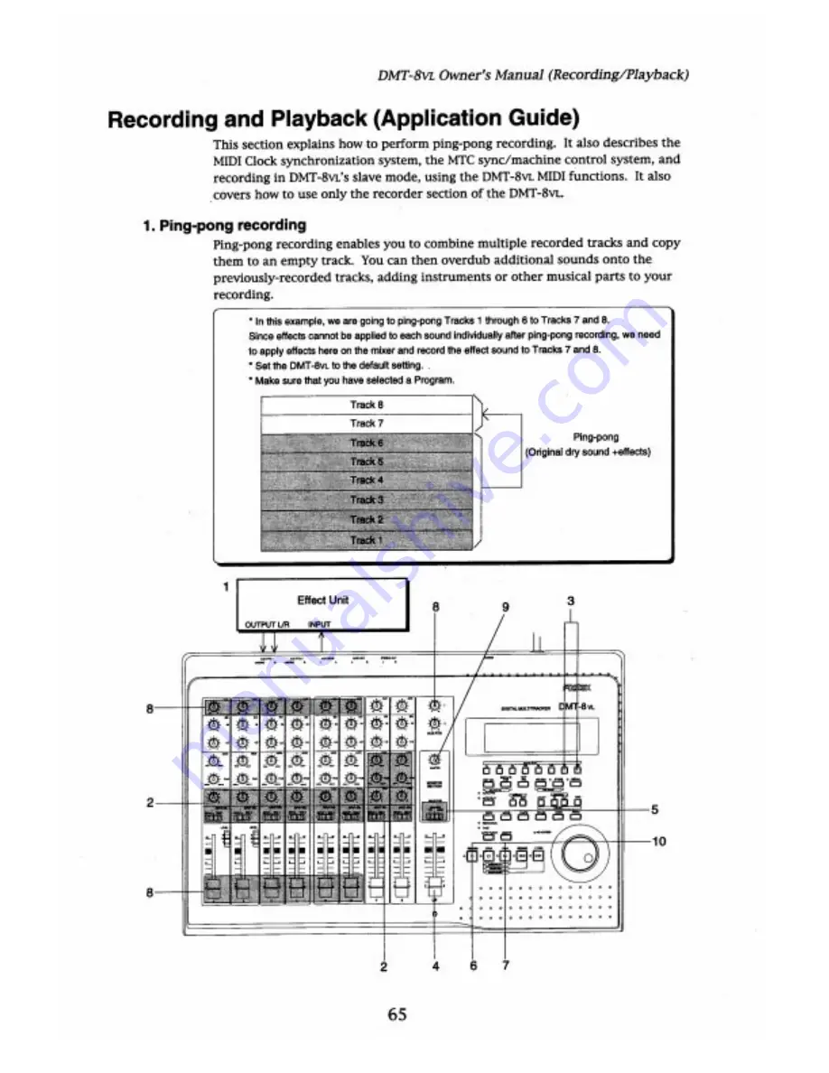 Fostex DMT-8VL Owner'S Manual Download Page 65