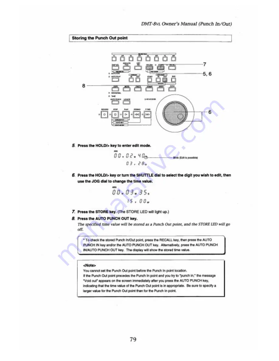 Fostex DMT-8VL Owner'S Manual Download Page 79