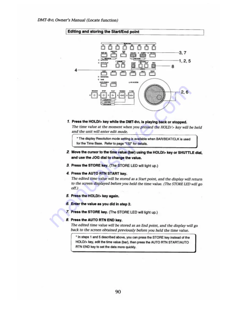 Fostex DMT-8VL Owner'S Manual Download Page 90