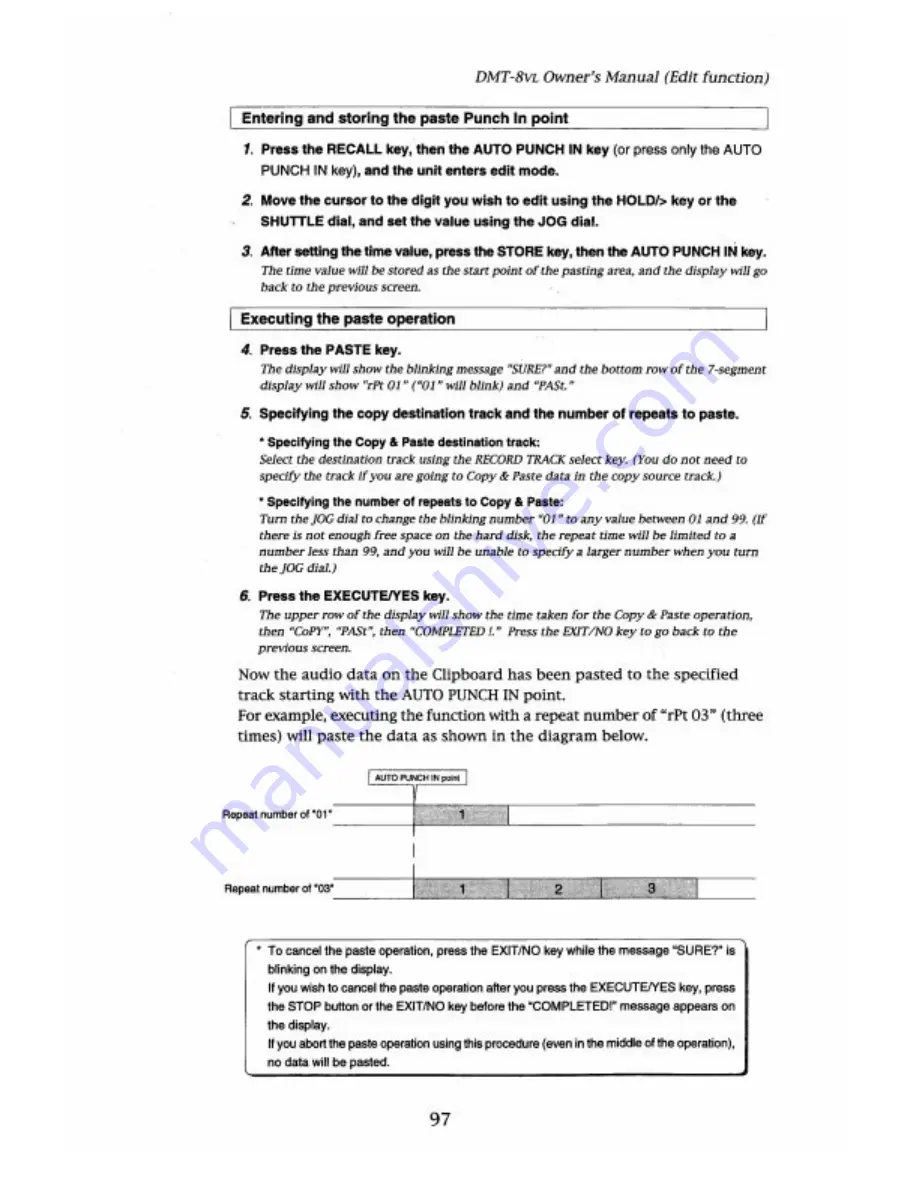 Fostex DMT-8VL Owner'S Manual Download Page 97