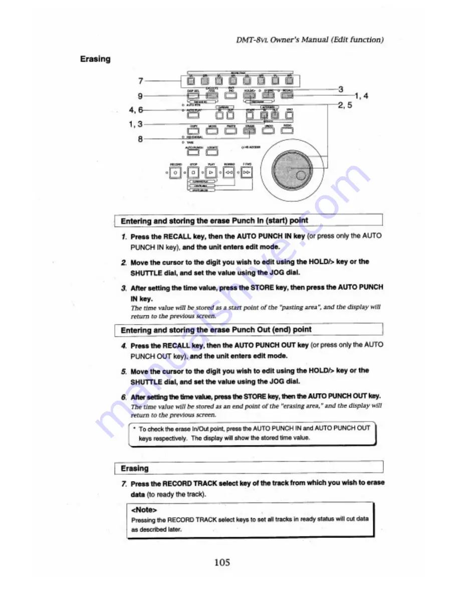 Fostex DMT-8VL Owner'S Manual Download Page 105