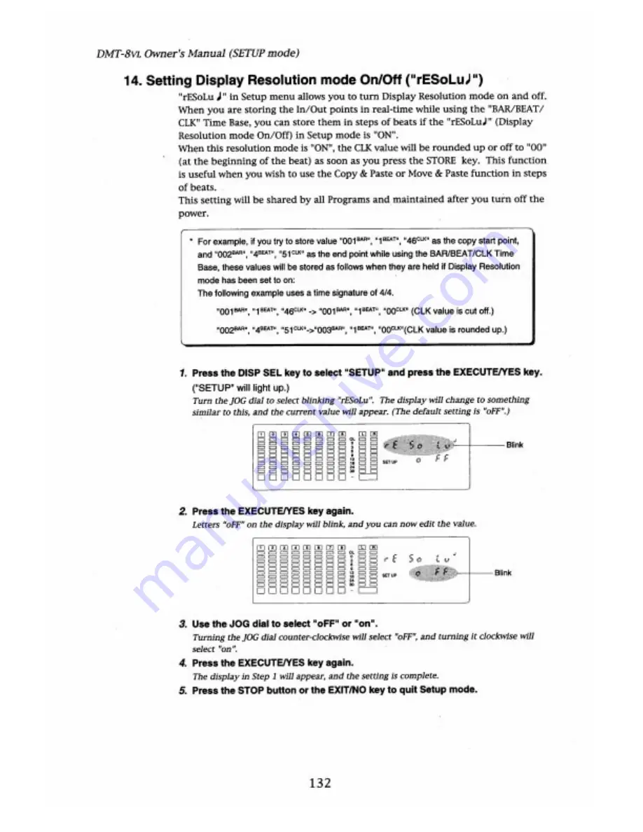 Fostex DMT-8VL Owner'S Manual Download Page 132