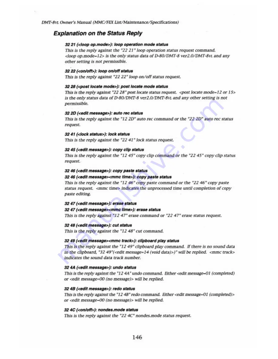 Fostex DMT-8VL Owner'S Manual Download Page 146