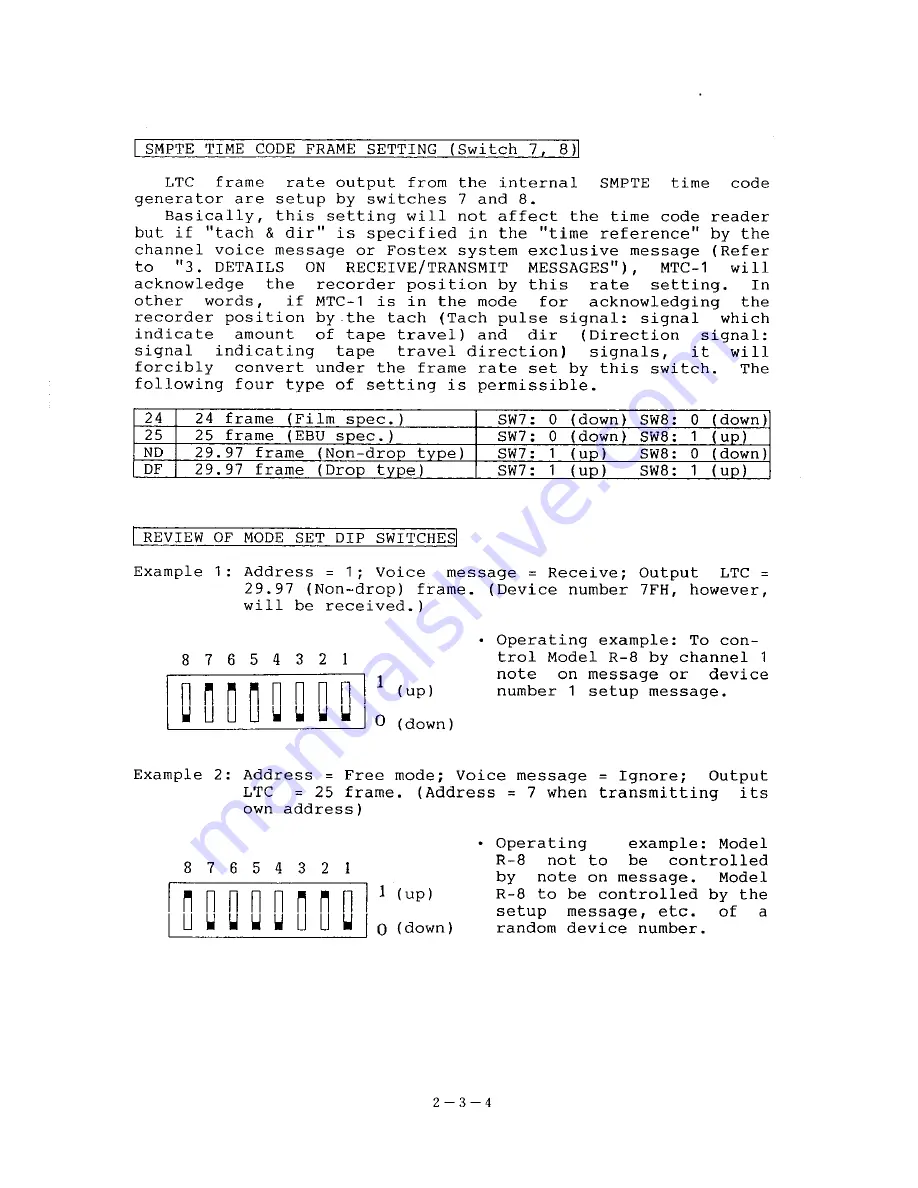 Fostex MTC1 Owner'S Manual Download Page 11