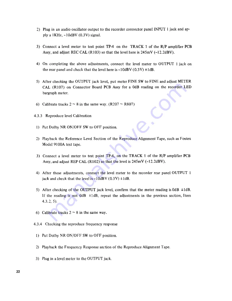 Fostex R8 Service Manual Download Page 25