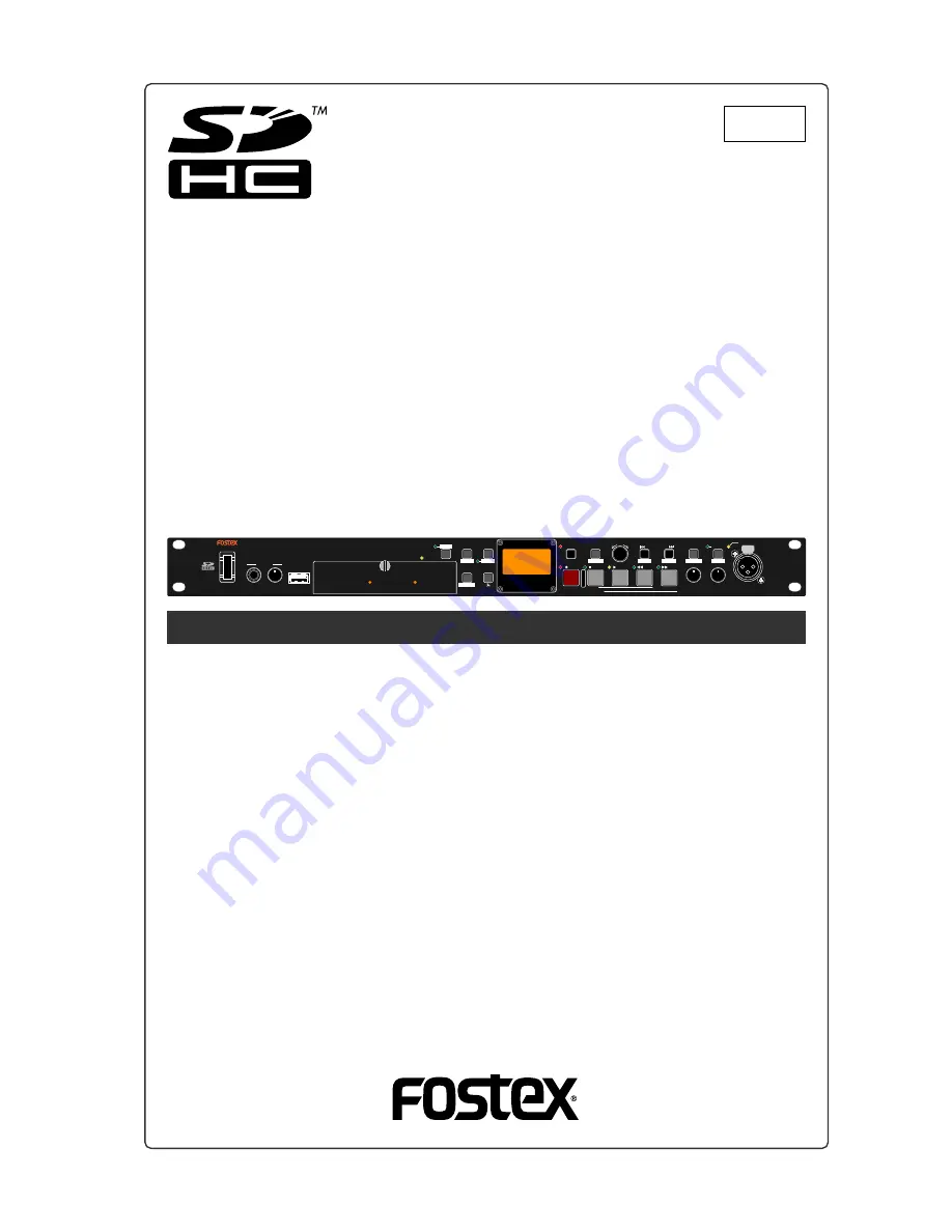 Fostex UR-2 Owner'S Manual Download Page 1