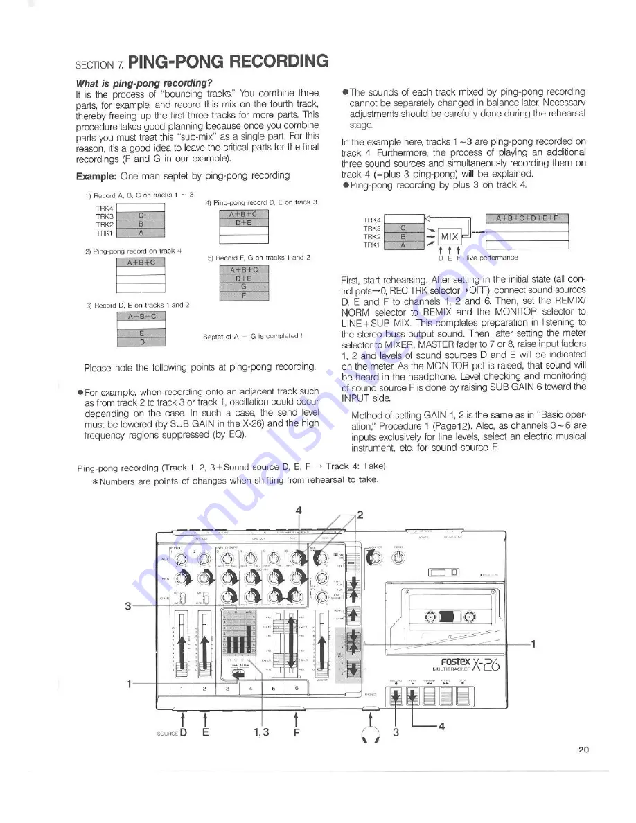 Fostex X-26 User Manual Download Page 21