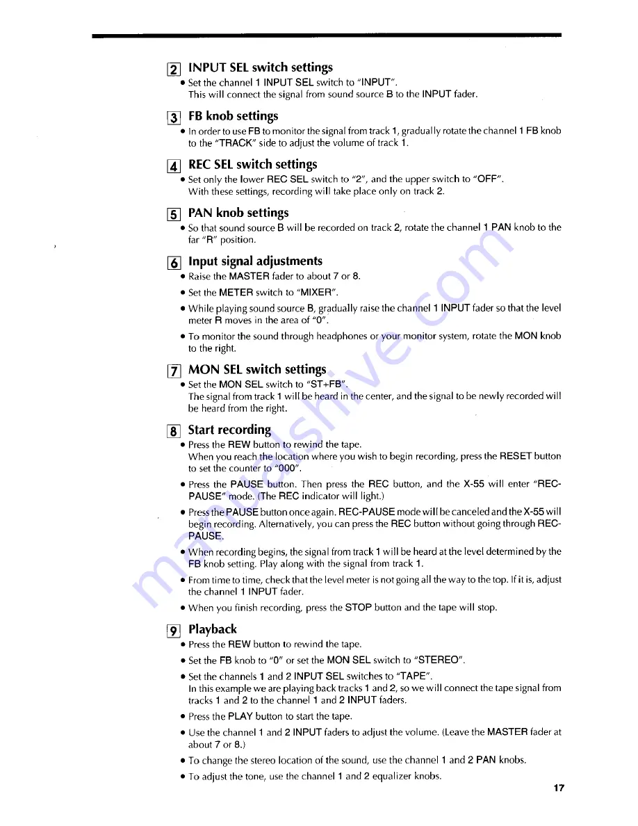 Fostex X-55 Owner'S Manual Download Page 18