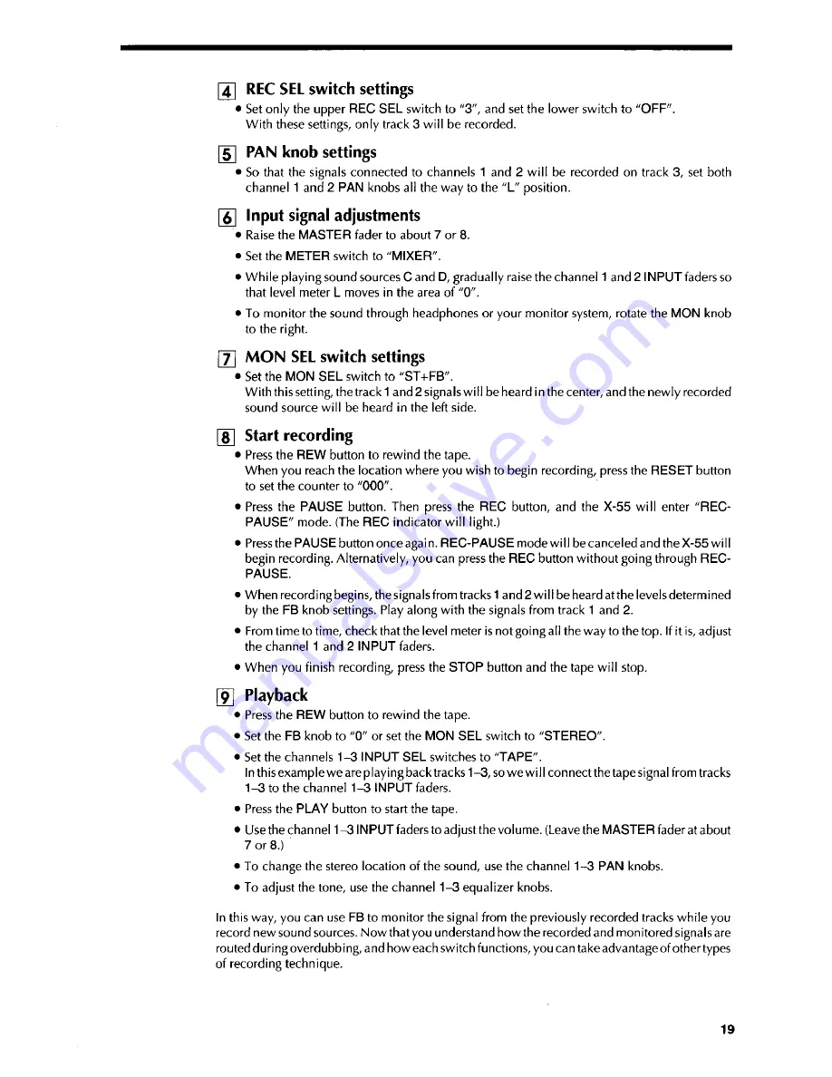 Fostex X-55 Owner'S Manual Download Page 20