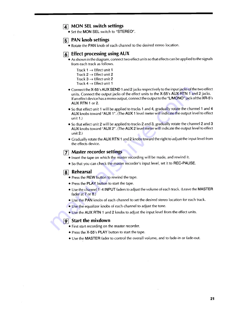 Fostex X-55 Owner'S Manual Download Page 22