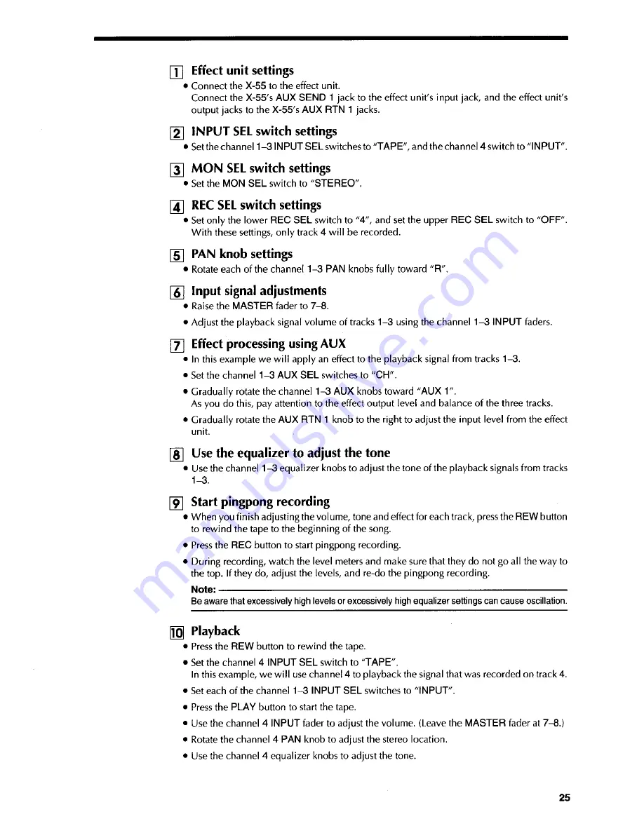 Fostex X-55 Owner'S Manual Download Page 26