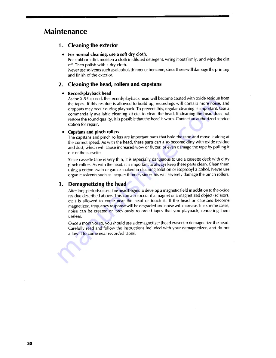 Fostex X-55 Owner'S Manual Download Page 31