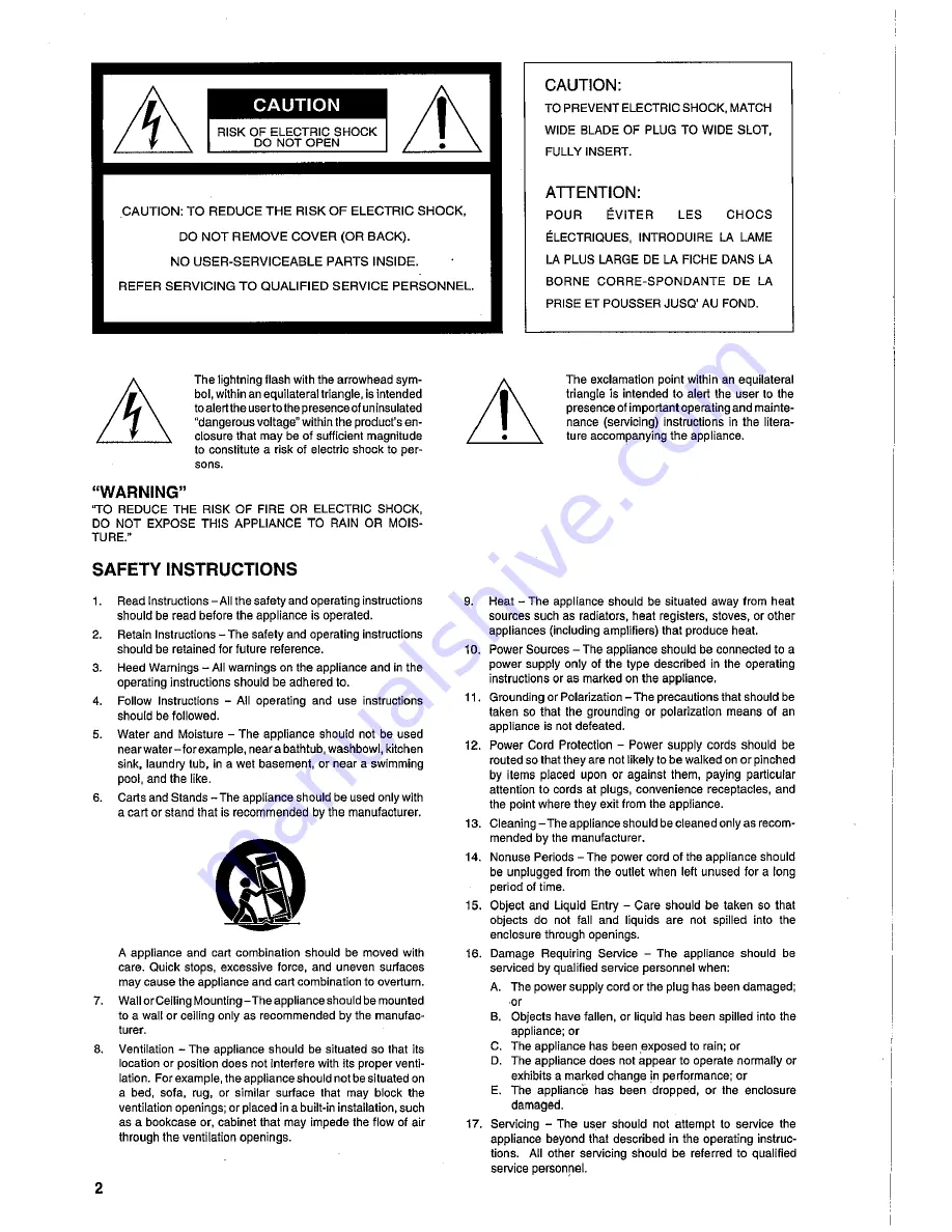 Fostex XR-3 Owner'S Manual Download Page 2