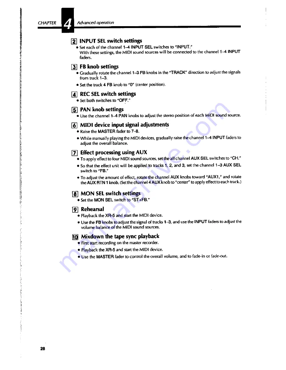 Fostex XR-5 Owner'S Manual Download Page 29