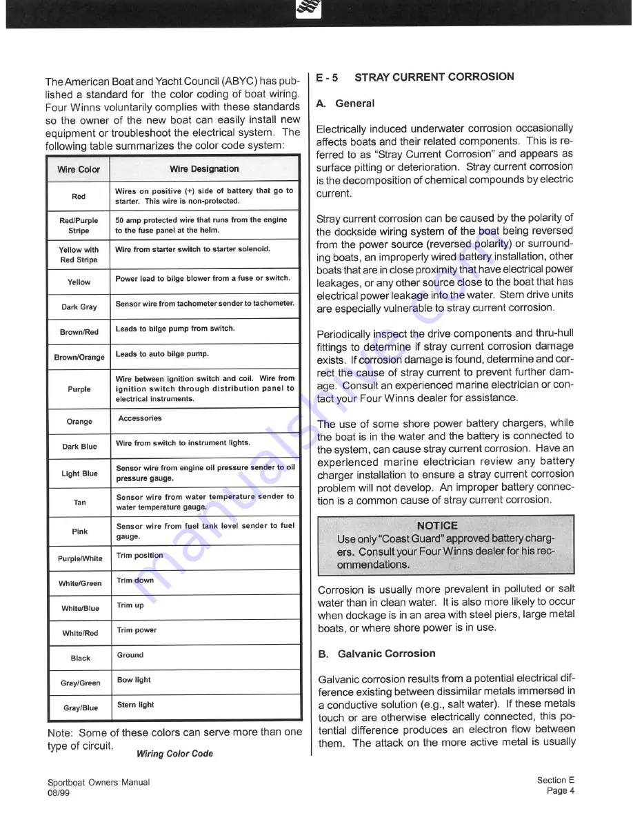 Four winns Horizon 170 Owner'S Manual Download Page 39