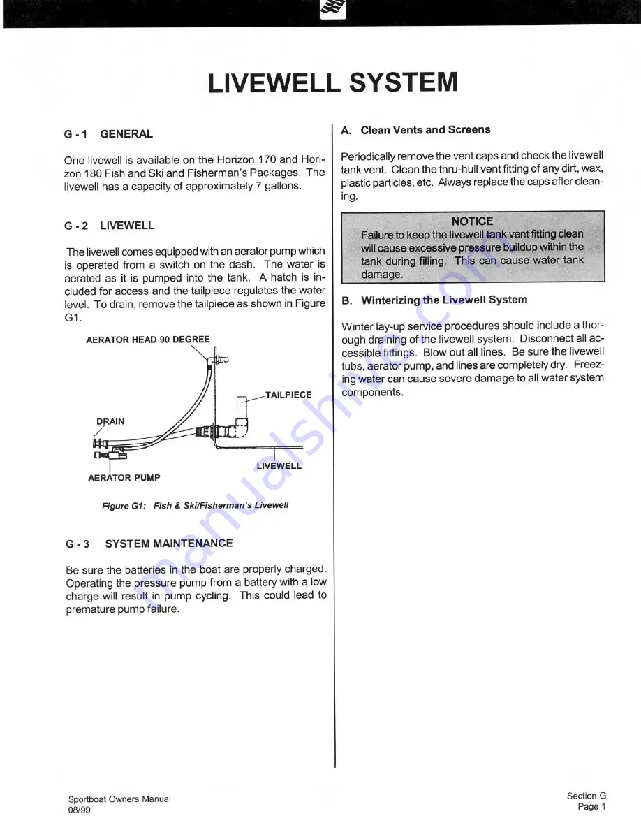 Four winns Horizon 170 Owner'S Manual Download Page 46