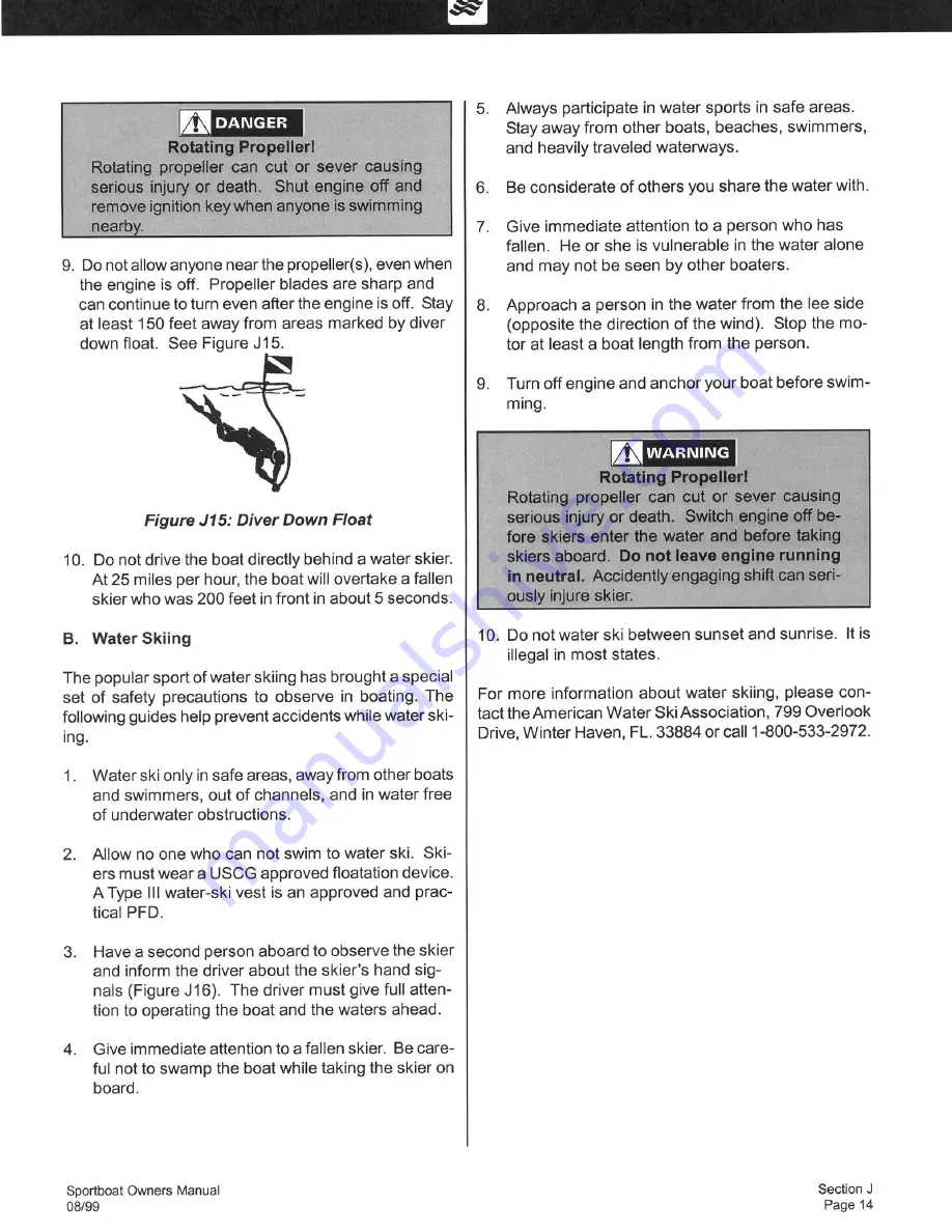 Four winns Horizon 170 Owner'S Manual Download Page 68